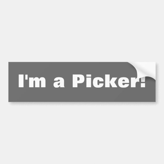 Picker American Bumpersticker Antiek Collector (Voorkant)