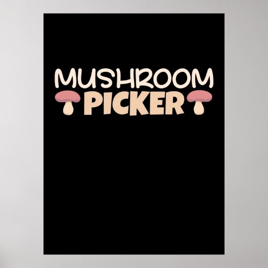 Pickers voor paddenstoelen poster (Voorkant)