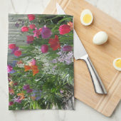 Picket Blanc clôture avec serviette de cuisine Tul (Quart Plié)