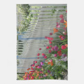 Picket Blanc clôture avec serviette de cuisine Tul (Vertical)