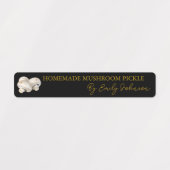 Picket de champignons fait maison Mince Étiquette (Design 1)