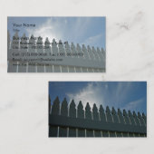 Picket fence visitekaartje (Voorkant / Achterkant)