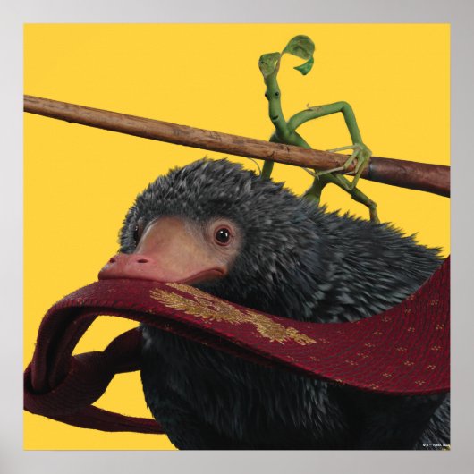 Pickett & Teddy met hand en Stropdas Poster (Voorkant)