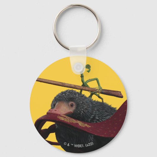 Pickett & Teddy met hand en Stropdas Sleutelhanger (Voorkant)