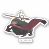 Pickett & Teddy met hand en Stropdas Sticker (Voorkant)