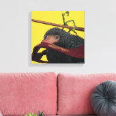 Pickett & Teddy With Wand and Tie Canvas Afdruk (Insitu (Woonkamer))