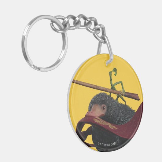 Pickett & Teddy With Wand and Tie Sleutelhanger (Voorkant Links)