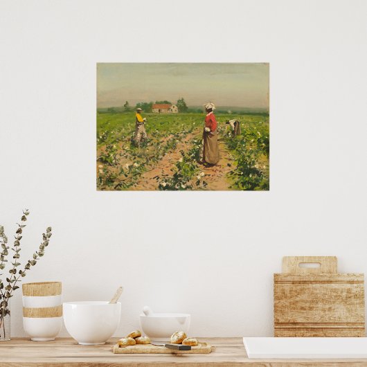 Picking Cotton - William G. Gaul Poster des beaux- (Cuisine)