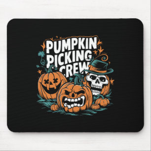 Picking Crew Grappige Pompoen Patch Halloween Kost Muismat