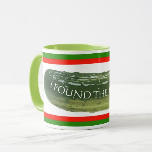 Pickle Award - Mok kerstfeest prijs (Voorkant links)