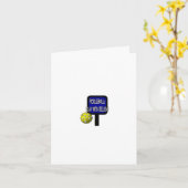 Pickle Ball Birthday Kaart (Gele Bloem)