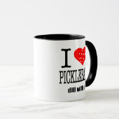 Pickle Ball Gift I Heart Pickleball Dill with it Mok (Voorkant rechts)