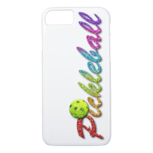 Pickle Ball met kleurrijke glitter Case-Mate iPhone Case (Achterkant)