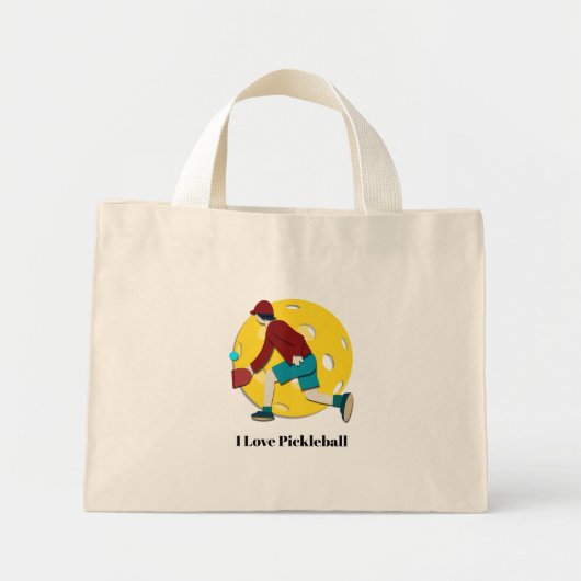 Pickle Ball Mini Tote Bag (Voorkant)