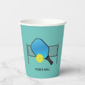 Pickle Ball Pickleball Design Cups Papieren Bekers (Achterkant)