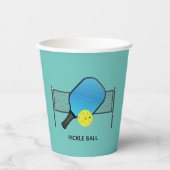 Pickle Ball Pickleball Design Cups Papieren Bekers (Voorkant)