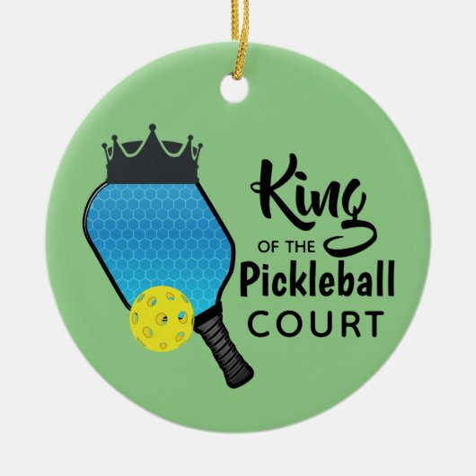 Pickle Ball Pickleball Design Ornement en céramiqu (Devant)