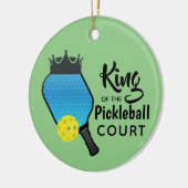 Pickle Ball Pickleball Design Ornement en céramiqu (Gauche)