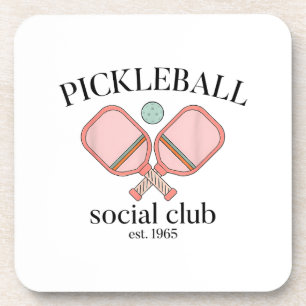 Pickle Ball Social Club EST 1965 Mannen Vrouwen Bier Onderzetter
