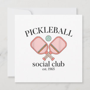 Pickle Ball Social Club EST 1965 Mannen Vrouwen Kaart