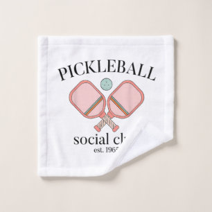 Pickle Ball Social Club EST 1965 Mannen Vrouwen Washandje