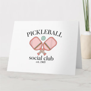Pickle Ball Social Club EST 1965 Mannen VrouwenPic Kaart