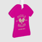 Pickle Baller Pickleball Collegiate Typographie (devant)
