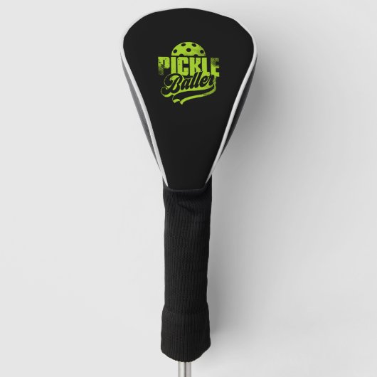 Pickle Baller Pickleball Golfheadcover (Voorkant)