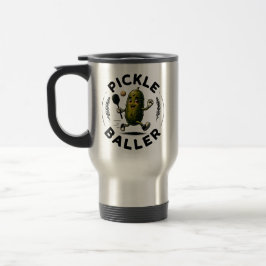 Pickle Baller Travel Mug – Pickleball Art Reisbeker