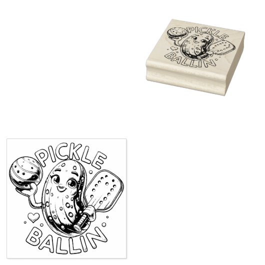 Pickle Ballin Rubberstempel (Gestempeld)