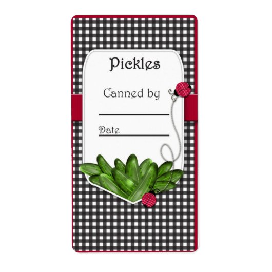 Pickle Canning Jar Labels (Voorkant)