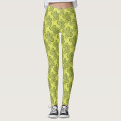 Pickle Chips Green Kosher Dill Pickle Chip Print Leggings (Voorkant)