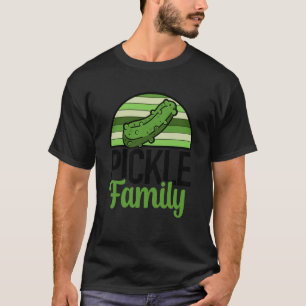 Pickle Familie Retro Zonsondergang T-shirt