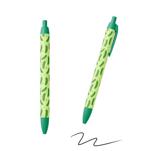 Pickle & Fresh Collection patterned Zwarte Inkt Pen
