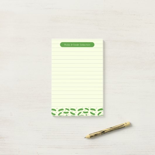 Pickle & Fresh Collection Post-it® Notes (Op bureau)