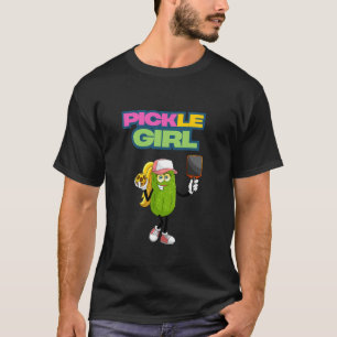 Pickle Girl Pickleball Grappig Speler T-shirt voor