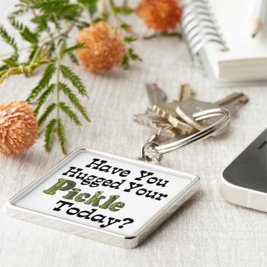 Pickle Hugger Sleutelhanger (Zijkant)
