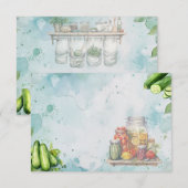 Pickle Jar Blank Recept Kaart (Voorkant / Achterkant)