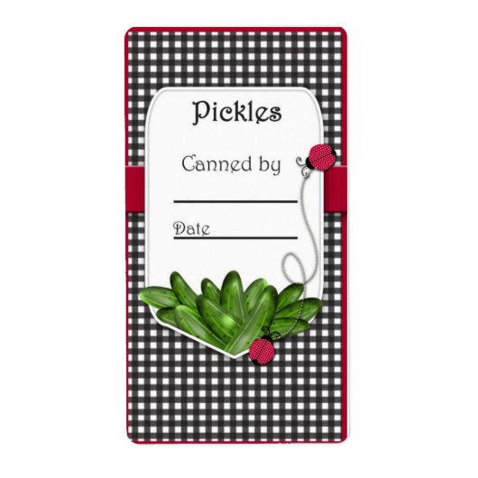 Pickle Jar Lable Etiket (Voorkant)