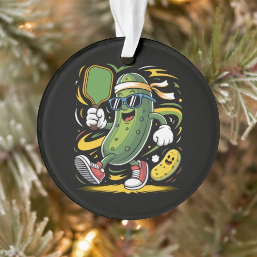 Pickle Jouant au Pickleball (Arbre)