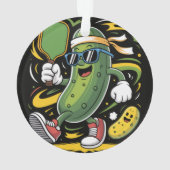 Pickle Jouant au Pickleball (dos)