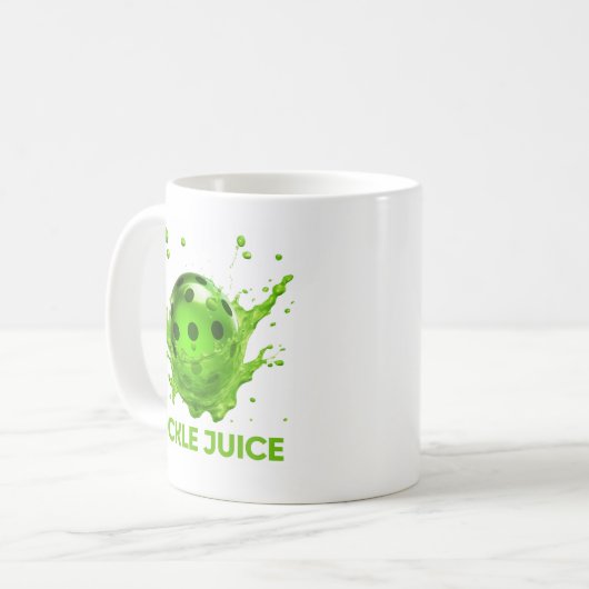 Pickle Juice Mok voor Pickle Ball Player (Voorkant links)