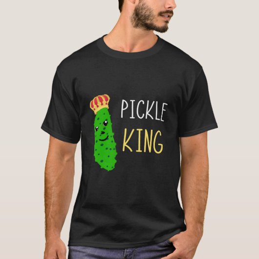 Pickle King Gepekelde Komkommer Augurken Dill Voed T-shirt (Voorkant)