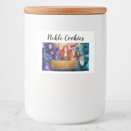 Pickle koekjes pot voedselcontainer etiket