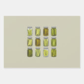Pickle Lover  Ingeblikte Pickles Jar Christmas Inpakpapier Vel (Voorkant)