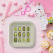 Pickle Lover  Ingeblikte Pickles Jar Christmas Papieren Bordje (Feest)
