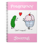 Pickle Loves Ice Cream Pregnancy Carnet Journal (Devant)