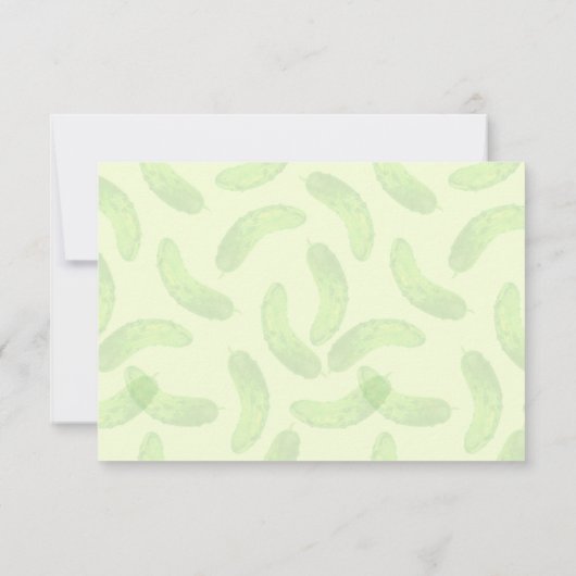 Pickle me Fancy! Bedankkaart (Achterkant)