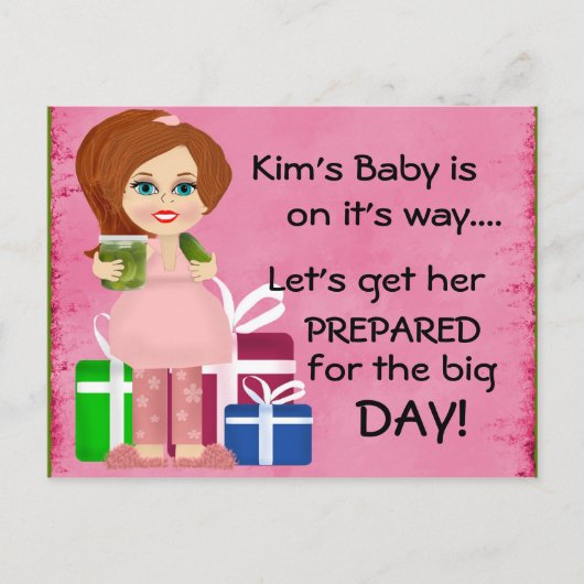 Pickle Mommy Baby shower Invitation Card (Devant)
