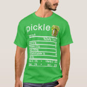 pickle Nutrition Facts label T-shirt (Voorkant)